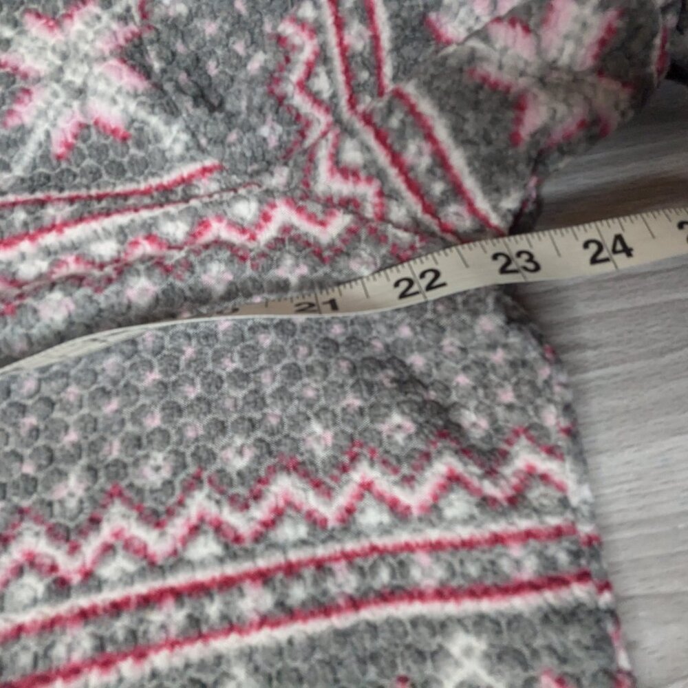 Nautica Winter Themed Red White Gray Women Fleece Pajamas 2 Piece Set Size XXL - Picture 8 of 16